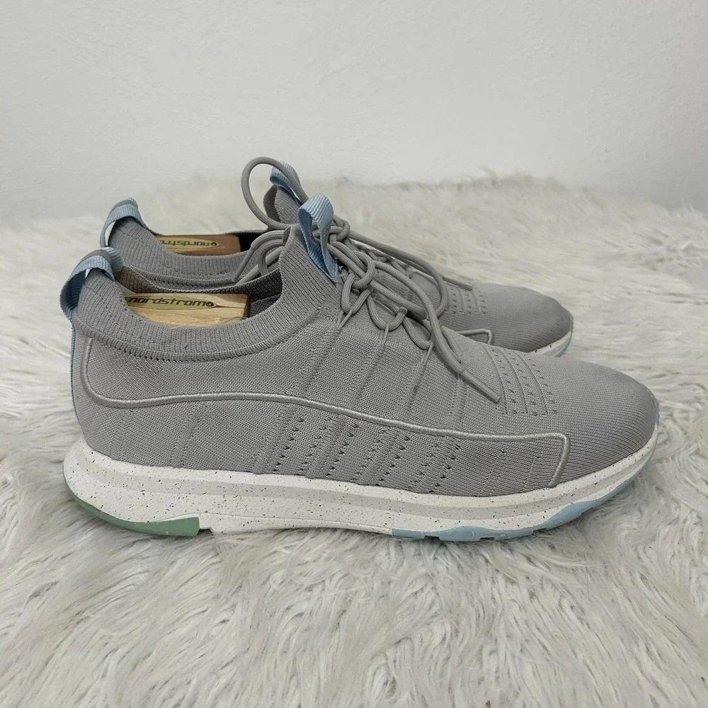 FITFLOP SOFT LILAC VITAMIN FF E01 KNIT SPORTS TRAINER SHOES SNEAKERS SZ 8.5 GRAY